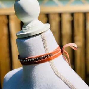 CHRISTABELLE Antique Velvet Rose Choker NEW IN BOX